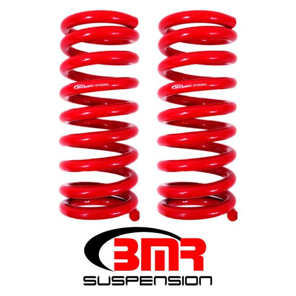BMR Suspension SP055R - BMRSP055R - BMR 67-69 1st Gen F-Body Small Block Front Lowering Springs - Red - Shipped in Europe - Tuningsupply.com