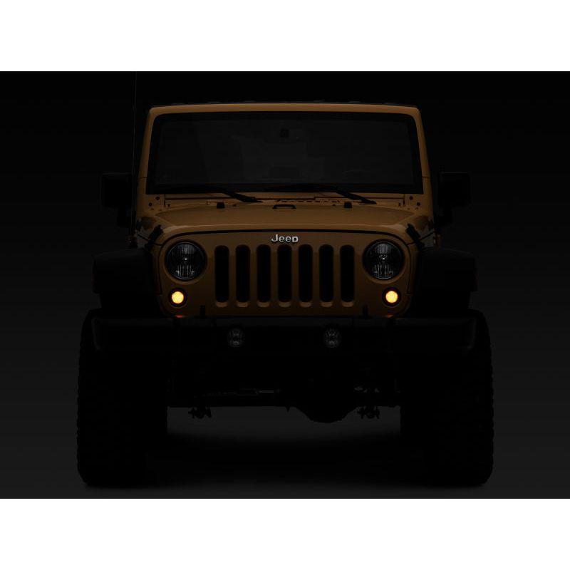 Raxiom J127017 - RAXJ127017 - Raxiom 07-18 Jeep Wrangler JK Axial Series LED Turn Signals w/ Halo (Smoked) - Shipped in Europe - Tuningsupply.com
