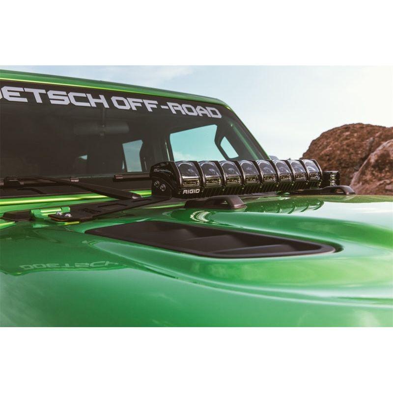 Rigid Industries 41665 - RIG41665 - Rigid Industries 2018 Jeep JL - Hood Mount Kit - Mounts 20in Adapt Series - Shipped in Europe - Tuningsupply.com