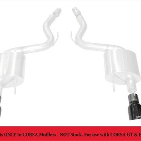 CORSA Performance 14346BLK - COR14346BLK - Corsa 2015-2025 Ford Mustang GT 3.0in Inlet / 4.5in Outlet Black PVD Tip Kit (For Corsa ExhaustOnly) - Shipped in Europe - Tuningsupply.com