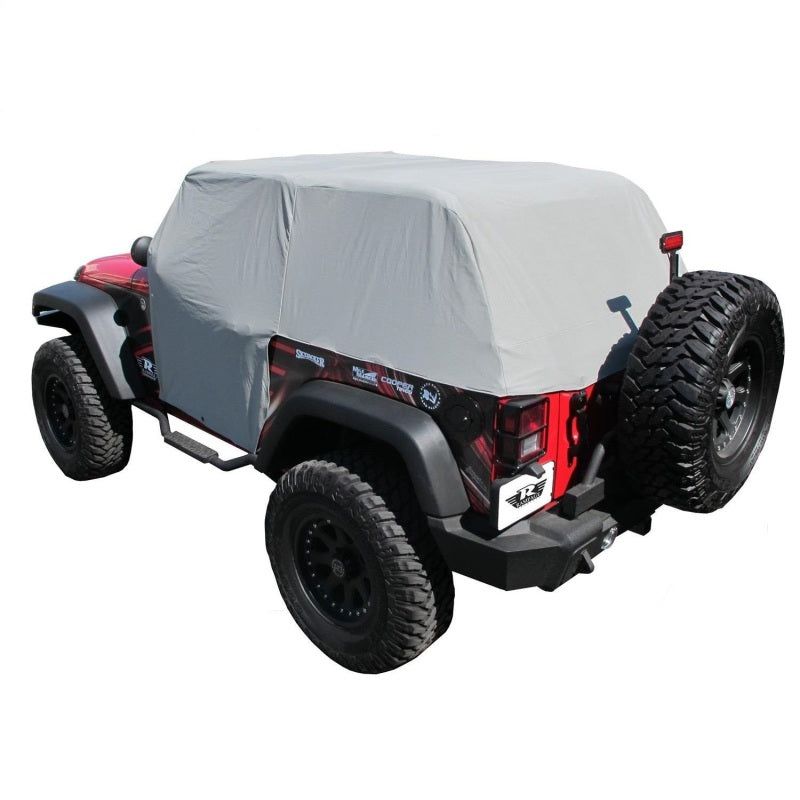 Rampage 1163 - RAM1163 - Rampage 2007-2018 Jeep Wrangler(JK) Cab Cover With Door Flaps - Grey - Shipped in Europe - Tuningsupply.com