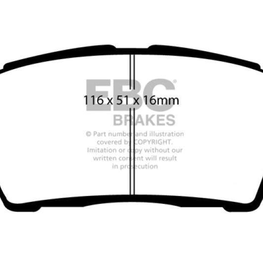 EBC DP31295C - EBCDP31295C - EBC 11-15 Scion IQ 1.3 Redstuff Front Brake Pads - Shipped in Europe - Tuningsupply.com