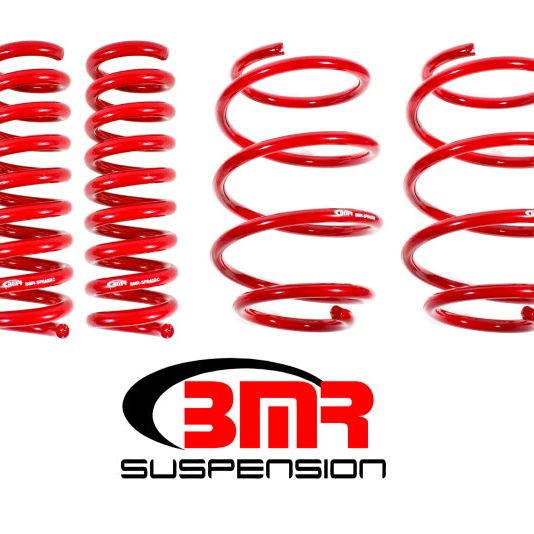 BMR Suspension SP041R - BMRSP041R - BMR 16-17 6th Gen Camaro V8 Performance Version Lowering Springs (Set Of 4) - Red - Shipped in Europe - Tuningsupply.com