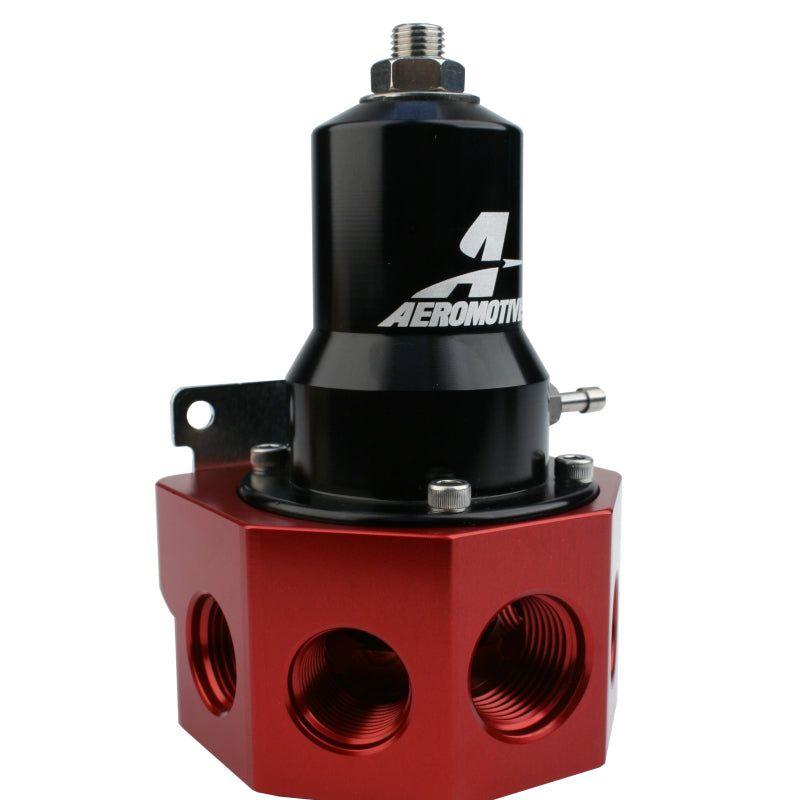 Aeromotive 13133 - AER13133 - Aeromotive Regulator - 30-120 PSI - .500 Valve - 4x AN-08 and AN-10 inlets / AN-10 Bypass - Shipped in Europe - Tuningsupply.com