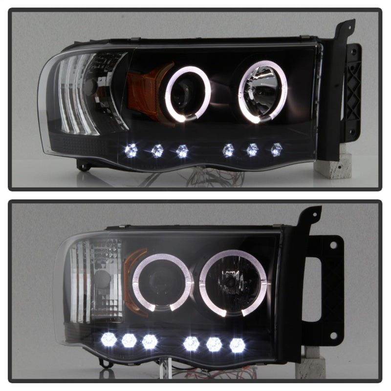 SPYDER 5009975 - SPY5009975 - Spyder Dodge Ram 1500 02-05/Ram 2500 03-05 Projector Headlights LED Halo LED Blk PRO-YD-DR02-HL-BK - Shipped in Europe - Tuningsupply.com