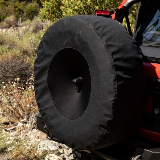 Rampage 773575 - RAM773575 - Rampage 2018-2019 Jeep Wrangler(JL) Sport 2-Door Tire Cover w/Camera Slot 37in - Black - Shipped in Europe - Tuningsupply.com