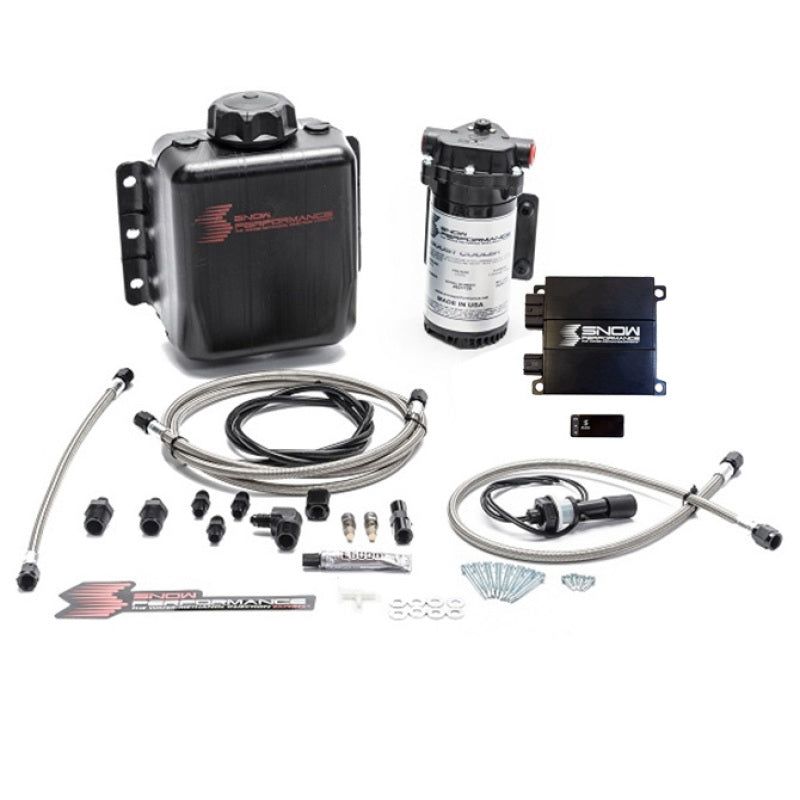 Snow Performance SNO-20010-BRD - SNOSNO-20010-BRD - Snow Performance Stg 2 Boost Cooler Prog. Engine Mount Water Injection Kit (SS Braid Line & 4AN) - Shipped in Europe - Tuningsupply.com