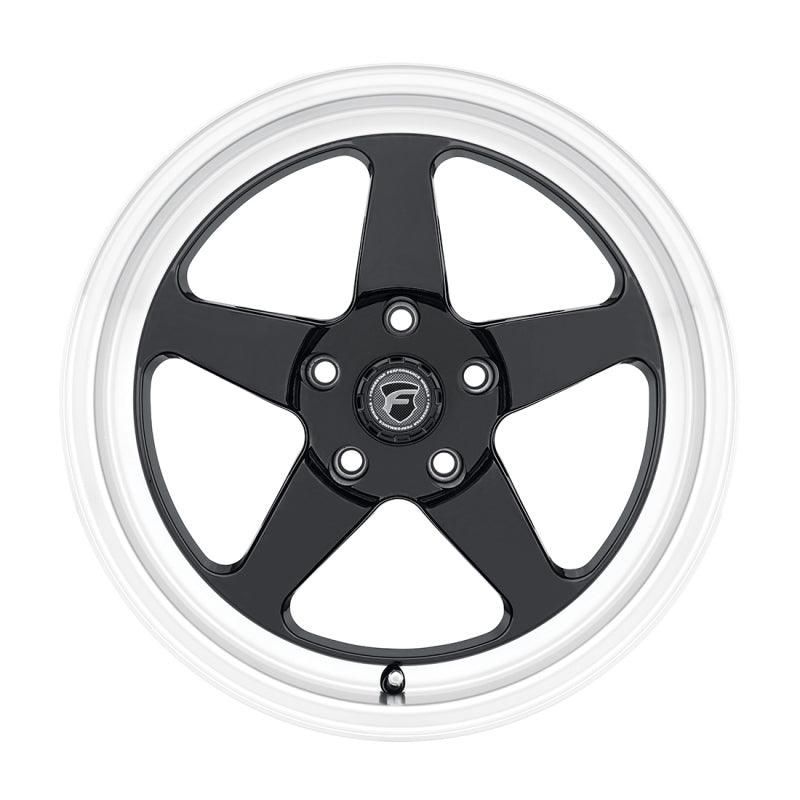 Forgestar F09170022P45 - FRGF09170022P45 - Forgestar D5 Drag 17x10 / 5x120 BP / ET45 / 7.3in BS Gloss Black Wheel - Shipped in Europe - Tuningsupply.com