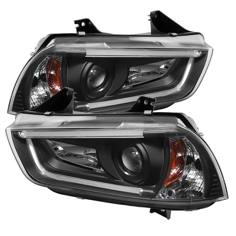 SPYDER 5074188 - SPY5074188 - Spyder Dodge Charger 11-14 Projector Headlights Halogen - Light Tube DRL Blk PRO-YD-DCH11-LTDRL-BK - Shipped in Europe - Tuningsupply.com