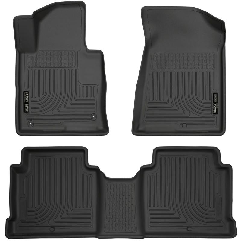 Husky Liners 99631 - HSL99631 - Husky Liners 2015 Hyundai Sonata Weatherbeater Black Front & 2nd Seat Floor Liners - Shipped in Europe - Tuningsupply.com