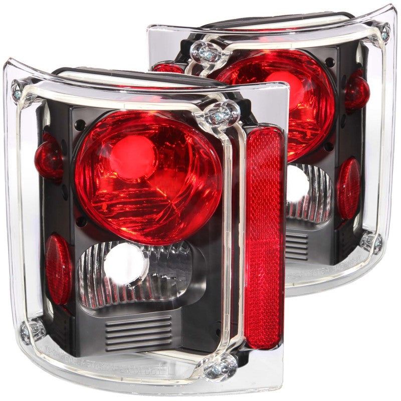 ANZO 211016 - ANZ211016 - ANZO 1973-1987 Chevrolet C 10 Taillights Black - Shipped in Europe - Tuningsupply.com