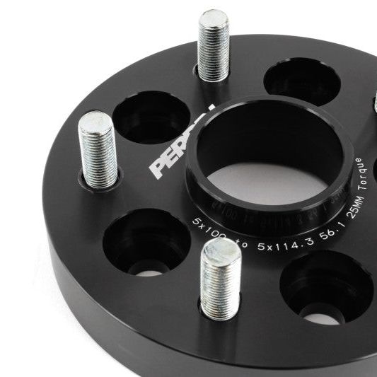 Perrin Performance PSP-WHL-226BK - PERPSP-WHL-226BK - PERRIN Subaru/Toyota/Scion 25mm Wheel Adapter (Bolt-On Type) 5x100 to 5x114.3 w/56mm Hub - Pair - Shipped in Europe - Tuningsupply.com