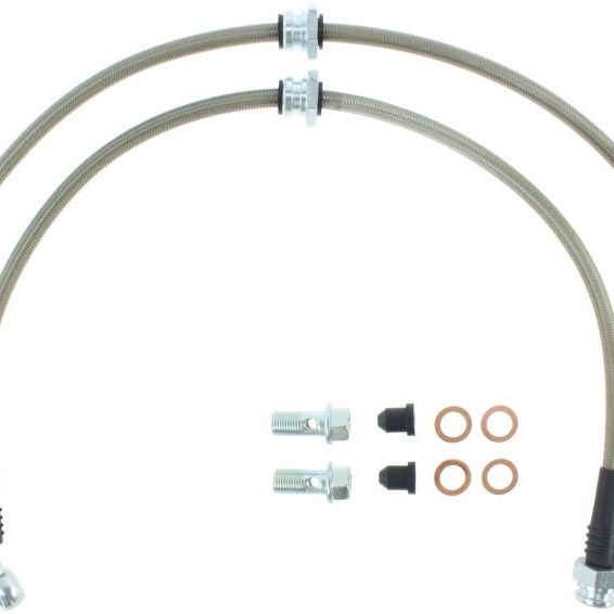 Stoptech 950.42009 - STO950.42009 - StopTech 89-1/98 Nissan 240SX Stainless Steel Front Brake Lines - Shipped in Europe - Tuningsupply.com