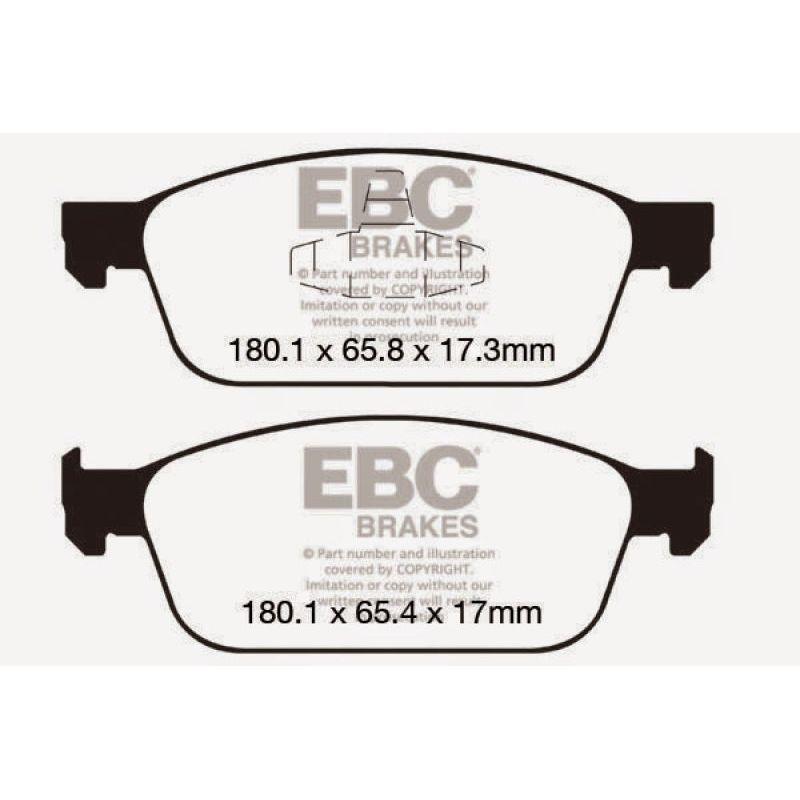 EBC DP52145NDX - EBCDP52145NDX - EBC 12-18 Ford Focus ST Bluestuff Front Brake Pads - Shipped in Europe - Tuningsupply.com