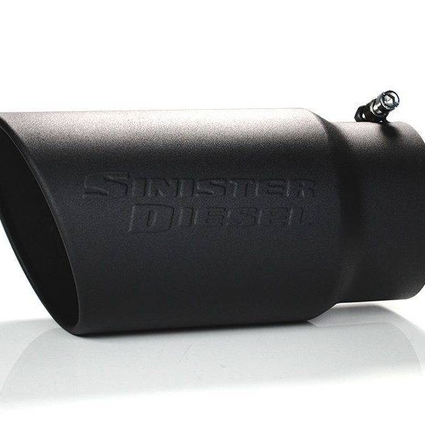 Sinister Diesel SD-5-6-BLK - SINSD-5-6-BLK - Sinister Diesel Universal Black Ceramic Coated Stainless Steel Exhaust Tip (5in to 6in) - Shipped in Europe - Tuningsupply.com