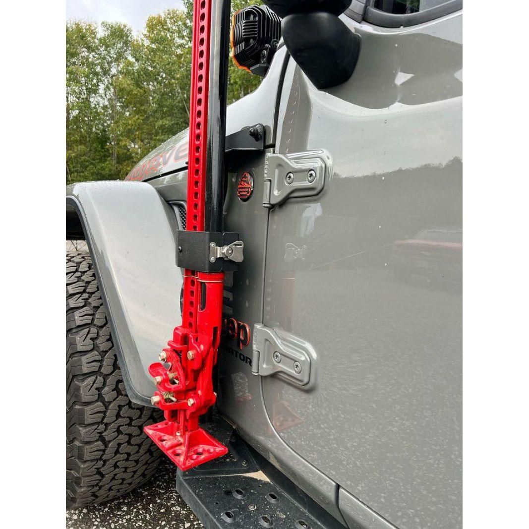 Go Rhino 701011T - GOR701011T - Go Rhino 18-24 Jeep Wrangler JL/JLU/JT Front Fender Jack Mount for Hi-Lift Jack - Tex. Blk - Shipped in Europe - Tuningsupply.com
