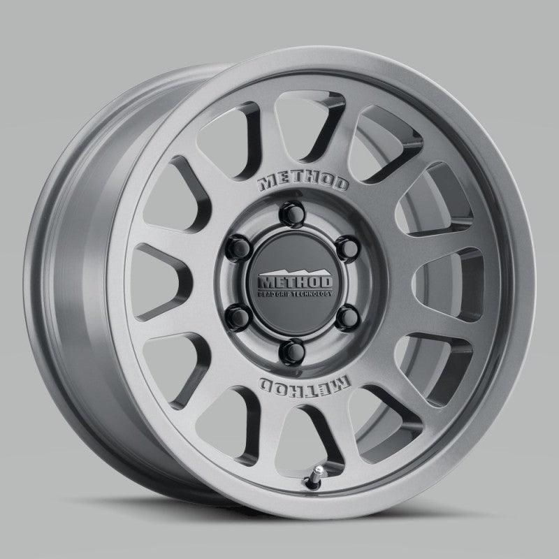 Method Wheels MR70378550800 - MRWMR70378550800 - Method MR703 17x8.5 0mm Offset 5x5 71.5mm CB Gloss Titanium Wheel - Shipped in Europe - Tuningsupply.com