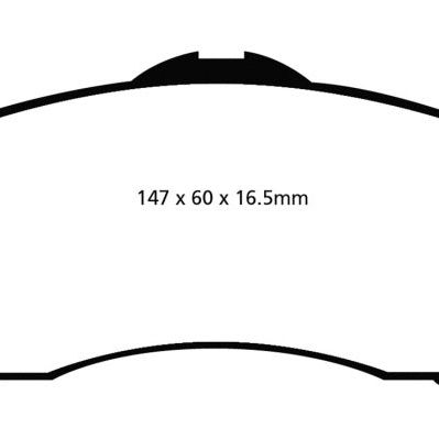 EBC DP61798 - EBCDP61798 - EBC 08-11 Chrysler Town & Country 3.3 Greenstuff Front Brake Pads - Shipped in Europe - Tuningsupply.com