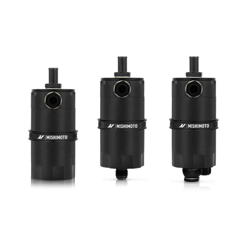 Mishimoto MMBCC-UNI-BK - MISMMBCC-UNI-BK - Mishimoto Universal Baffled Oil Catch Can - Black - Shipped in Europe - Tuningsupply.com