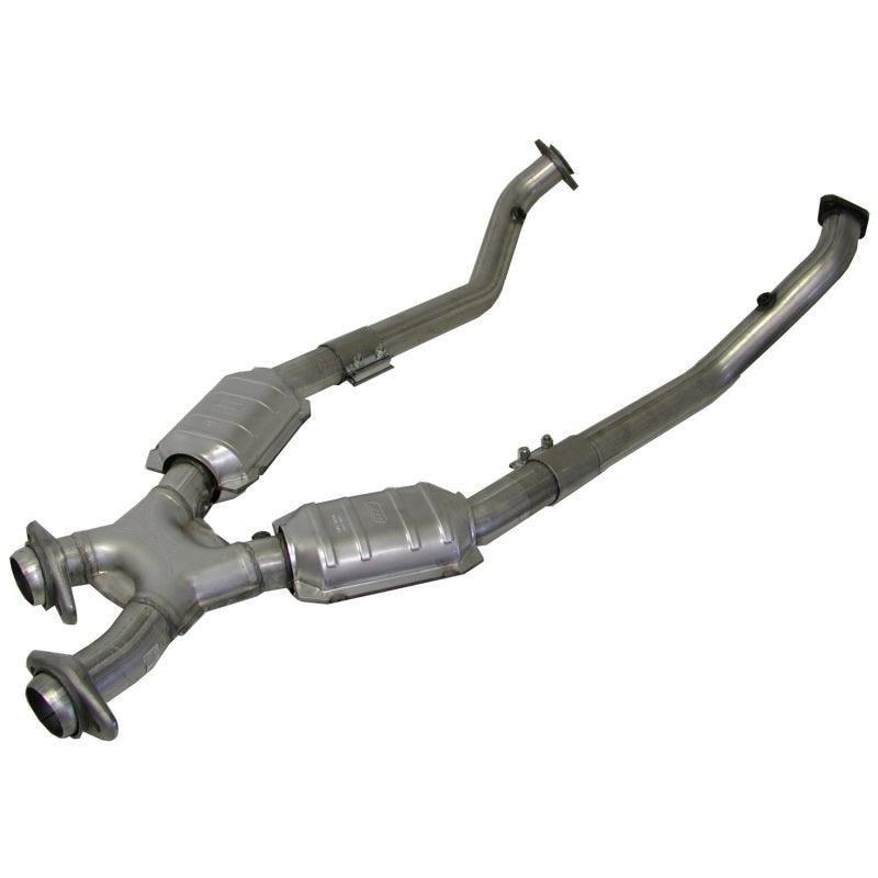 BBK 1666 - BBK1666 - BBK 96-98 Mustang 4.6 GT High Flow X Pipe With Catalytic Converters - 2-1/2 - Shipped in Europe - Tuningsupply.com