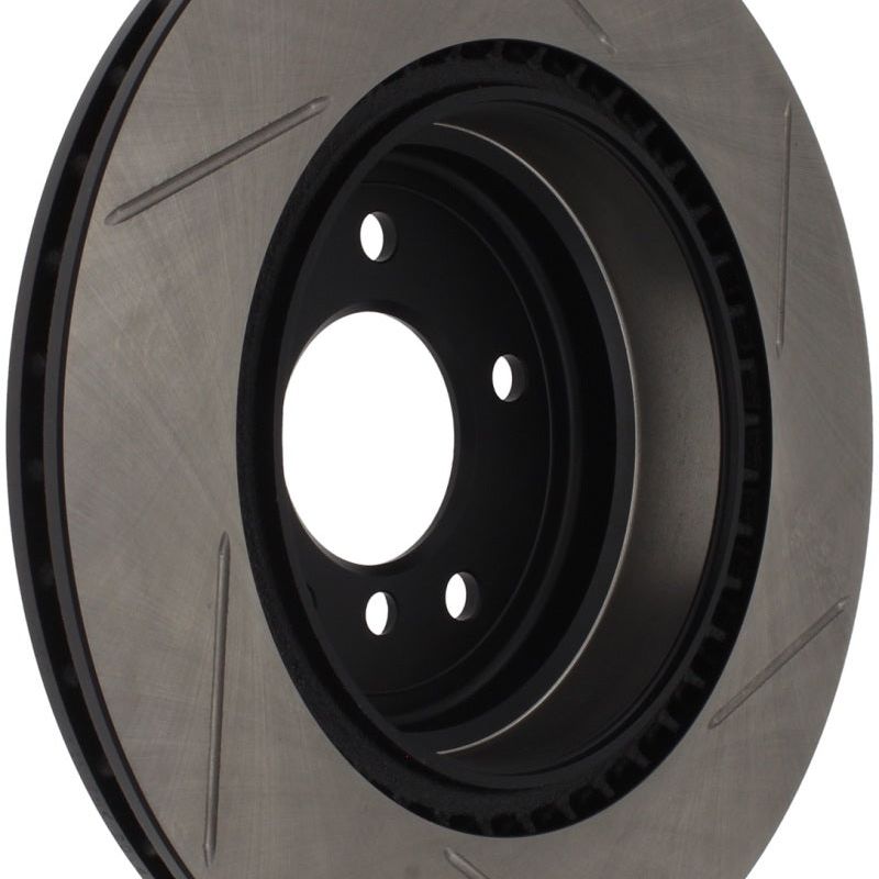 Stoptech 126.34080SR - STO126.34080SR - StopTech Power Slot 06 BMW 330 Series / 07-09 335 Series Rear Right Slotted Rotor - Shipped in Europe - Tuningsupply.com
