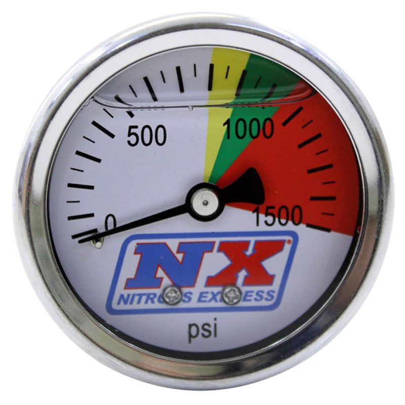 Nitrous Express 15508 - NEX15508 - Nitrous Express Nitrous Pressure Gauge Only (0-1500 PSI) - Shipped in Europe - Tuningsupply.com