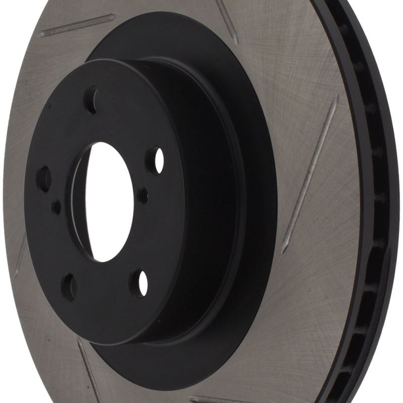 Stoptech 126.47018SR - STO126.47018SR - StopTech Power Slot 02-10 WRX Front Right SportStop Slotted Rotor - Shipped in Europe - Tuningsupply.com
