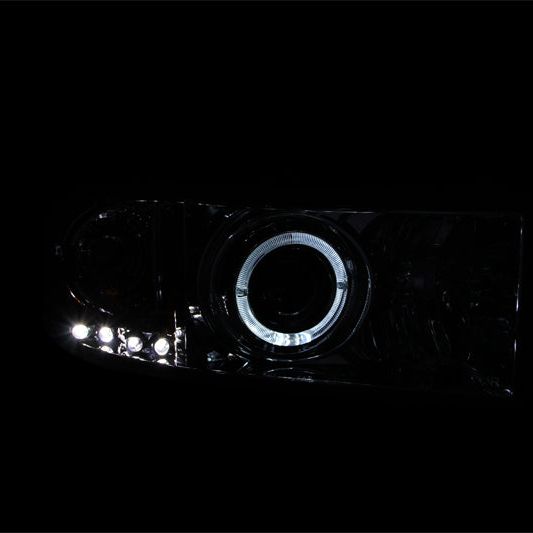 ANZO 111195 - ANZ111195 - ANZO 1994-2001 Dodge Ram Projector Headlights w/ Halo Chrome - Shipped in Europe - Tuningsupply.com