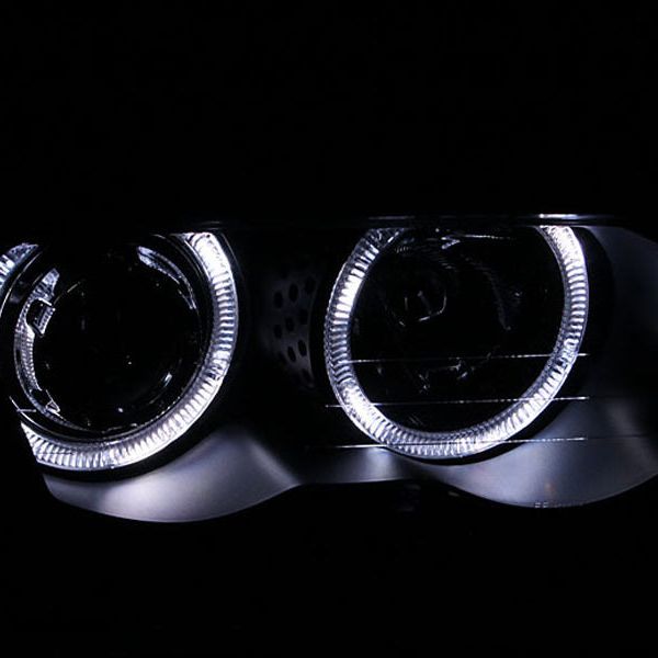 ANZO 121261 - ANZ121261 - ANZO 1999-2001 BMW 3 Series E46 Projector Headlights w/ Halo Black (CCFL) - Shipped in Europe - Tuningsupply.com