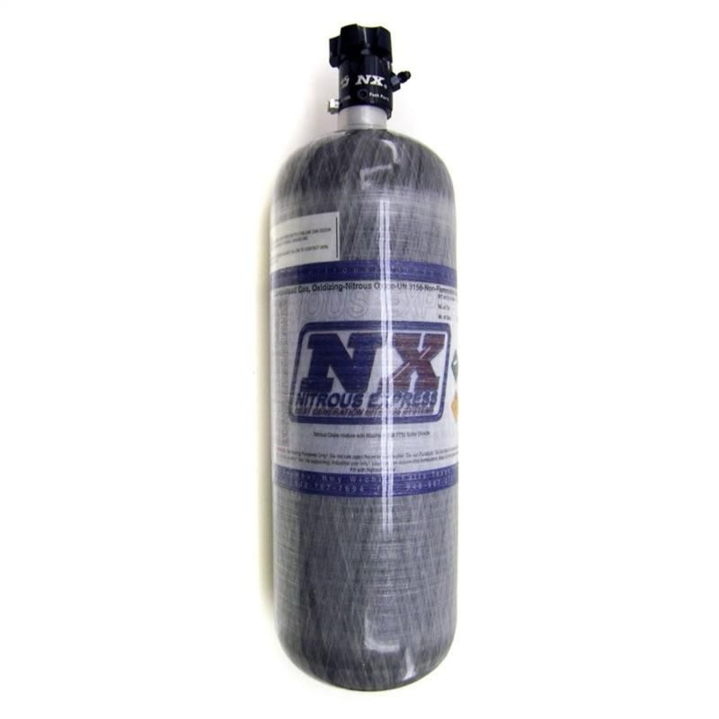 Nitrous Express 11152 - NEX11152 - Nitrous Express Composite Bottle w/Lightning 500 Valve (6.79 Dia x 23.25 Tall) - Shipped in Europe - Tuningsupply.com