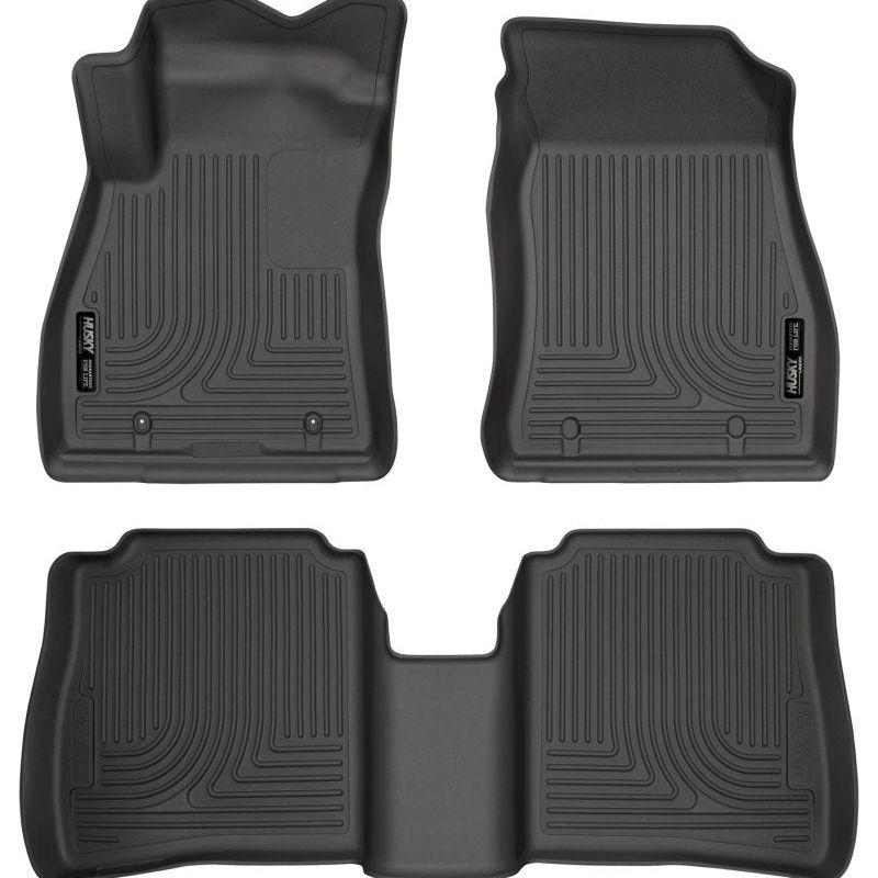 Husky Liners 95631 - HSL95631 - Husky Liners 14-18 Nissan Sentra Weatherbeater Black Front & 2nd Seat Floor Liners - Shipped in Europe - Tuningsupply.com