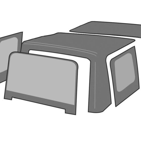 Rampage 99335 - RAM99335 - Rampage 1997-2006 Jeep Wrangler(TJ) OEM Replacement Top - Black Diamond - Shipped in Europe - Tuningsupply.com