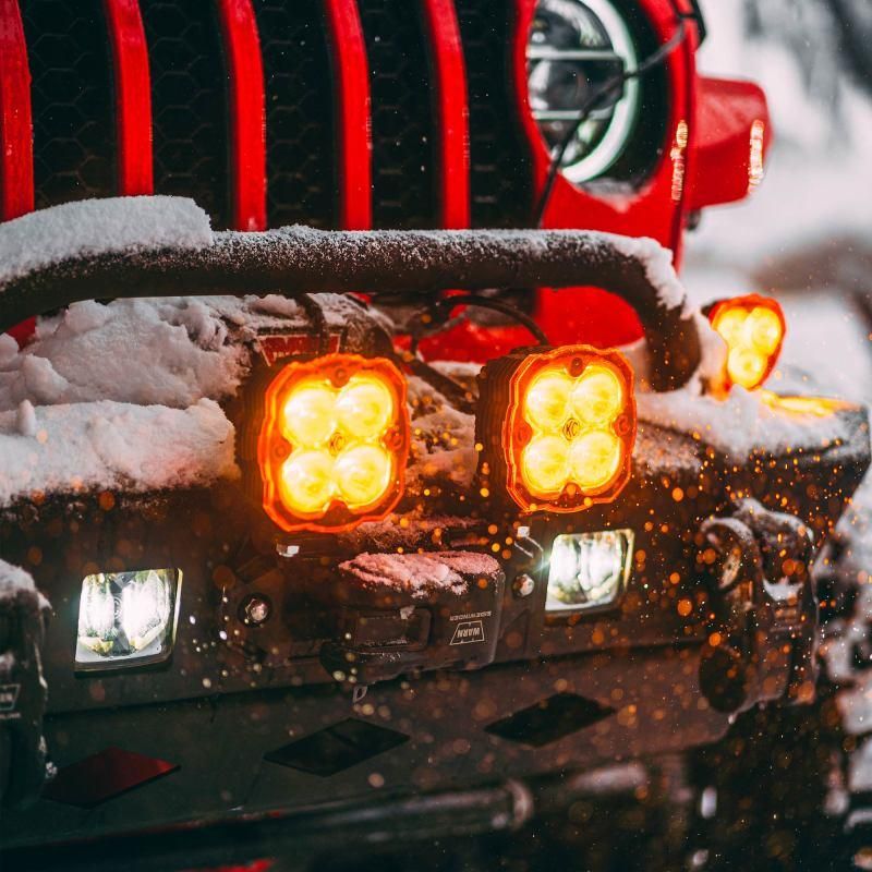 KC HiLiTES 5327 - KCL5327 - KC HiLiTES FLEX ERA 4 Light Shield Hard Cover (ea) - Amber - Shipped in Europe - Tuningsupply.com