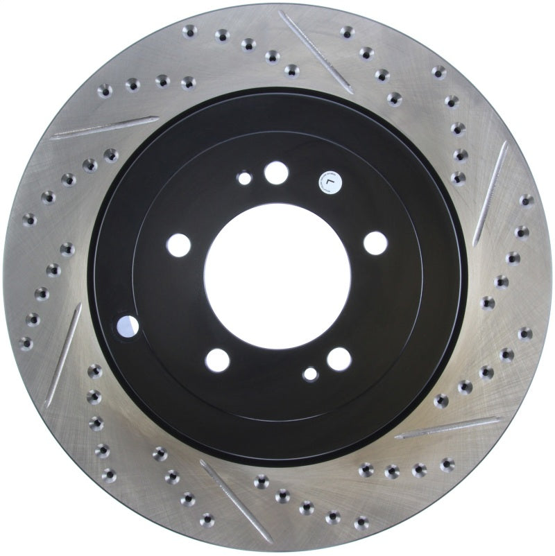 Stoptech 127.46075L - STO127.46075L - StopTech Slotted & Drilled Sport Brake Rotor - Shipped in Europe - Tuningsupply.com