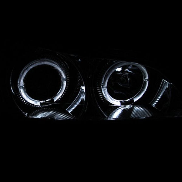 ANZO 121078 - ANZ121078 - ANZO 2000-2004 Infiniti I30 Projector Headlights w/ Halo Chrome - Shipped in Europe - Tuningsupply.com