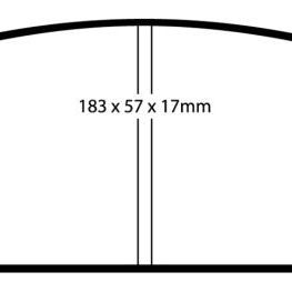 EBC DP31724C - EBCDP31724C - EBC 13-14 Chrysler 200 3.6 Redstuff Front Brake Pads - Shipped in Europe - Tuningsupply.com