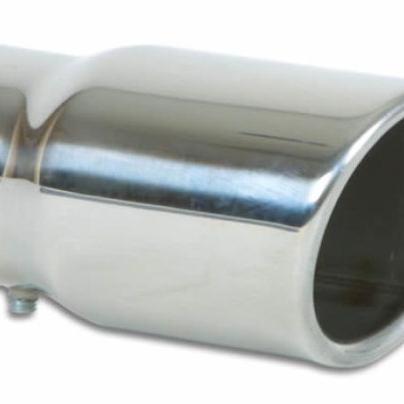 Vibrant 1503 - VIB1503 - Vibrant 3in Round SS Bolt-On Exhaust Tip (Single Wall Angle Cut Rolled Edge) - Shipped in Europe - Tuningsupply.com