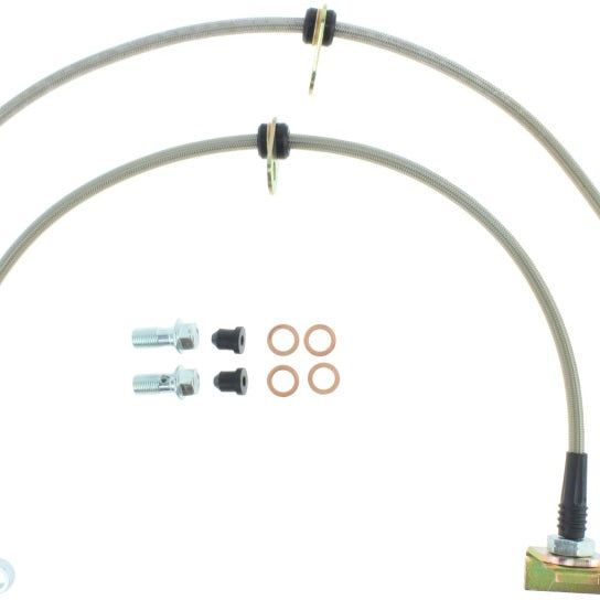 Stoptech 950.40018 - STO950.40018 - StopTech 11-15 Honda CR-Z / 09-14 Honda Fit Stainless Steel Front Brake Lines - Shipped in Europe - Tuningsupply.com