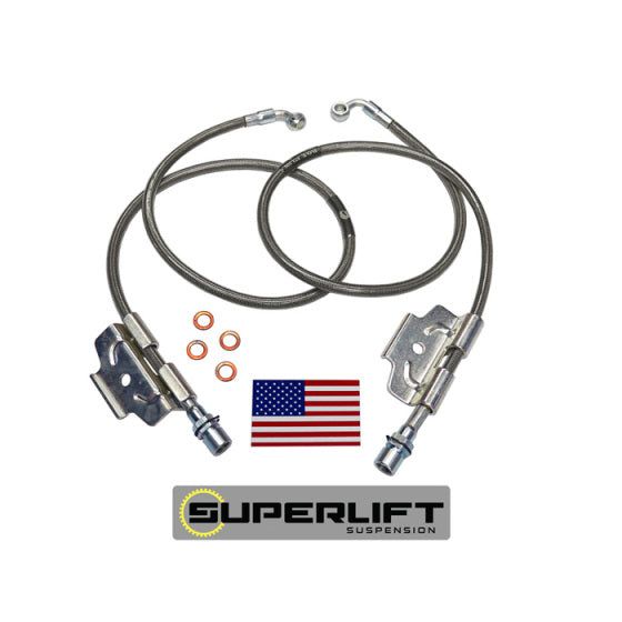 Superlift 91600 - SLF91600 - Superlift 03-13 Dodge Ram 2500/3500 w/ 4-6in Lift Kit (Pair) Bullet Proof Brake Hoses - Shipped in Europe - Tuningsupply.com