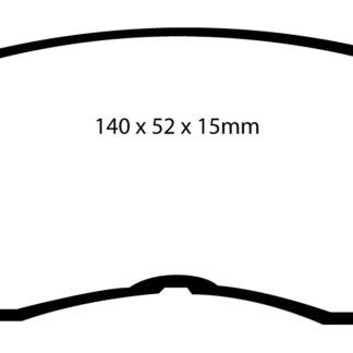 EBC DP3936C - EBCDP3936C - EBC 91-92 Toyota MR2 2.0 Turbo Redstuff Front Brake Pads - Shipped in Europe - Tuningsupply.com