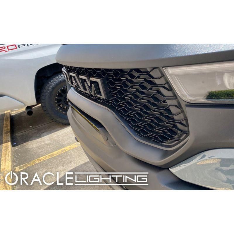 ORACLE Lighting 5885-006 - ORL5885-006 - ORACLE Lighting 19-22 RAM Rebel/TRX Front Bumper Flush LED Light Bar System - Yellow - Shipped in Europe - Tuningsupply.com