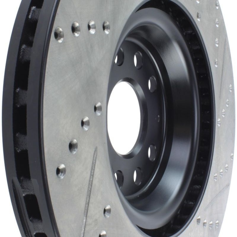 Stoptech 127.33144R - STO127.33144R - StopTech Slotted & Drilled Sport Brake Rotor - Shipped in Europe - Tuningsupply.com