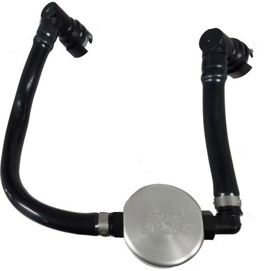 J&L 3024P-C - JLT3024P-C - J&L 2018-2023 Ford Mustang GT Passenger Side Oil Separator 3.0 - Clear Anodized - Shipped in Europe - Tuningsupply.com