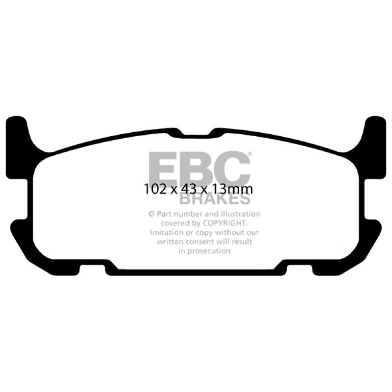 EBC DP41685R - EBCDP41685R - EBC 04-05 Mazda Miata MX5 1.8 (Sports Suspension) Yellowstuff Rear Brake Pads - Shipped in Europe - Tuningsupply.com