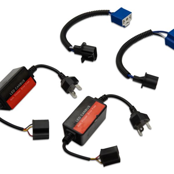 Raxiom J108039 - RAXJ108039 - Raxiom 97-18 Jeep Wrangler TJ/JK Axial Series LED Headlights- Black Housing (Clear Lens) - Shipped in Europe - Tuningsupply.com