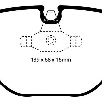 EBC DP31451C - EBCDP31451C - EBC 08-10 BMW M3 4.0 (E90) Redstuff Rear Brake Pads - Shipped in Europe - Tuningsupply.com