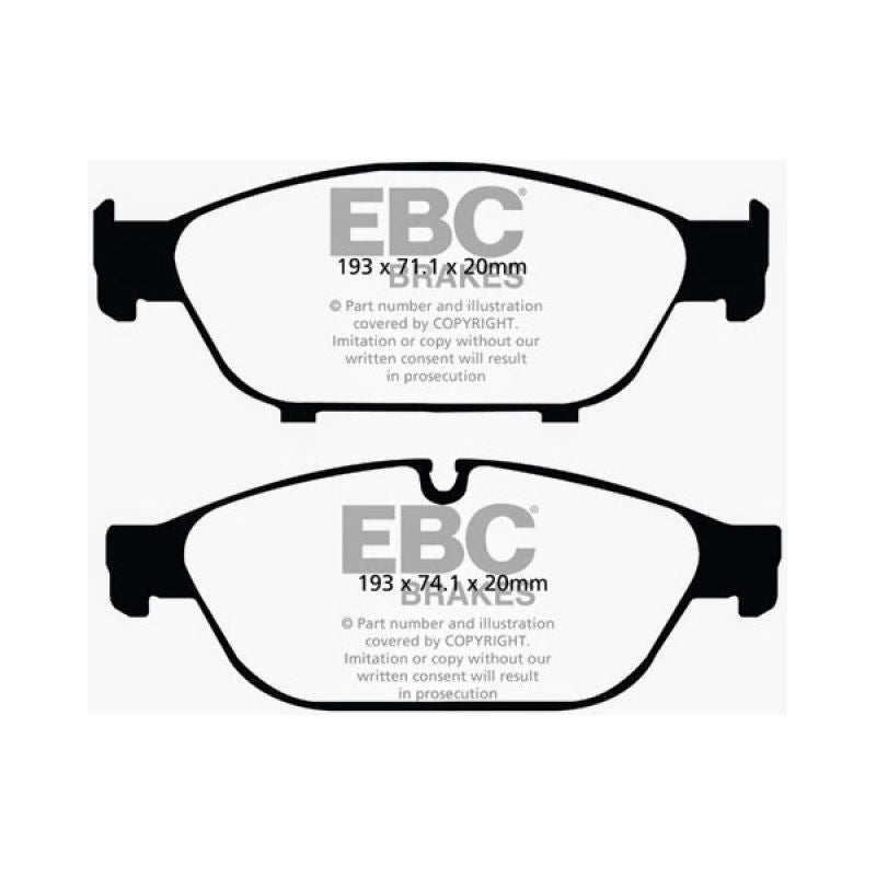 EBC DP32086C - EBCDP32086C - EBC 12+ Audi A6 Quattro 3.0 Supercharged Redstuff Front Brake Pads - Shipped in Europe - Tuningsupply.com