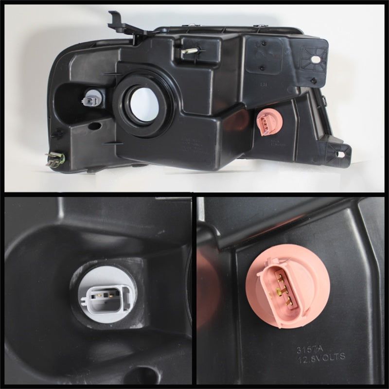 SPYDER 5069825 - SPY5069825 - xTune Ford F150 04-08 Amber Crystal Headlights Chrome HD-JH-FF15004-AM-C - Shipped in Europe - Tuningsupply.com