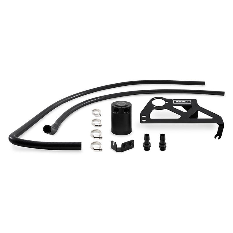 Mishimoto MMBCC-WR6-12PBE2 - MISMMBCC-WR6-12PBE2 - Mishimoto 12-18 Jeep Wrangler JK Baffled Oil Catch Can Kit - Black - Shipped in Europe - Tuningsupply.com