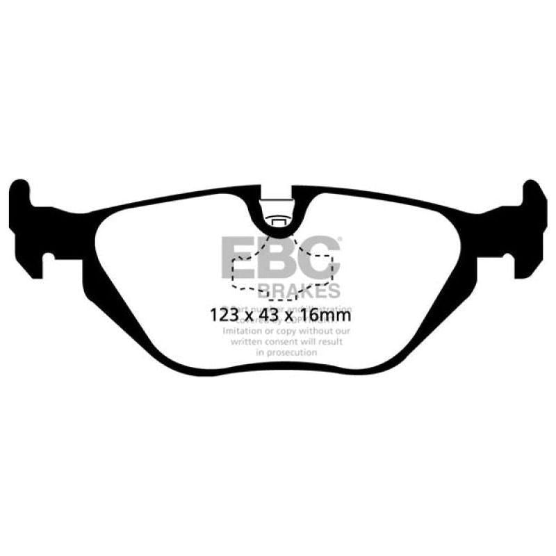 EBC DP31079C - EBCDP31079C - EBC 96-98 BMW Z3 1.9 Redstuff Rear Brake Pads - Shipped in Europe - Tuningsupply.com